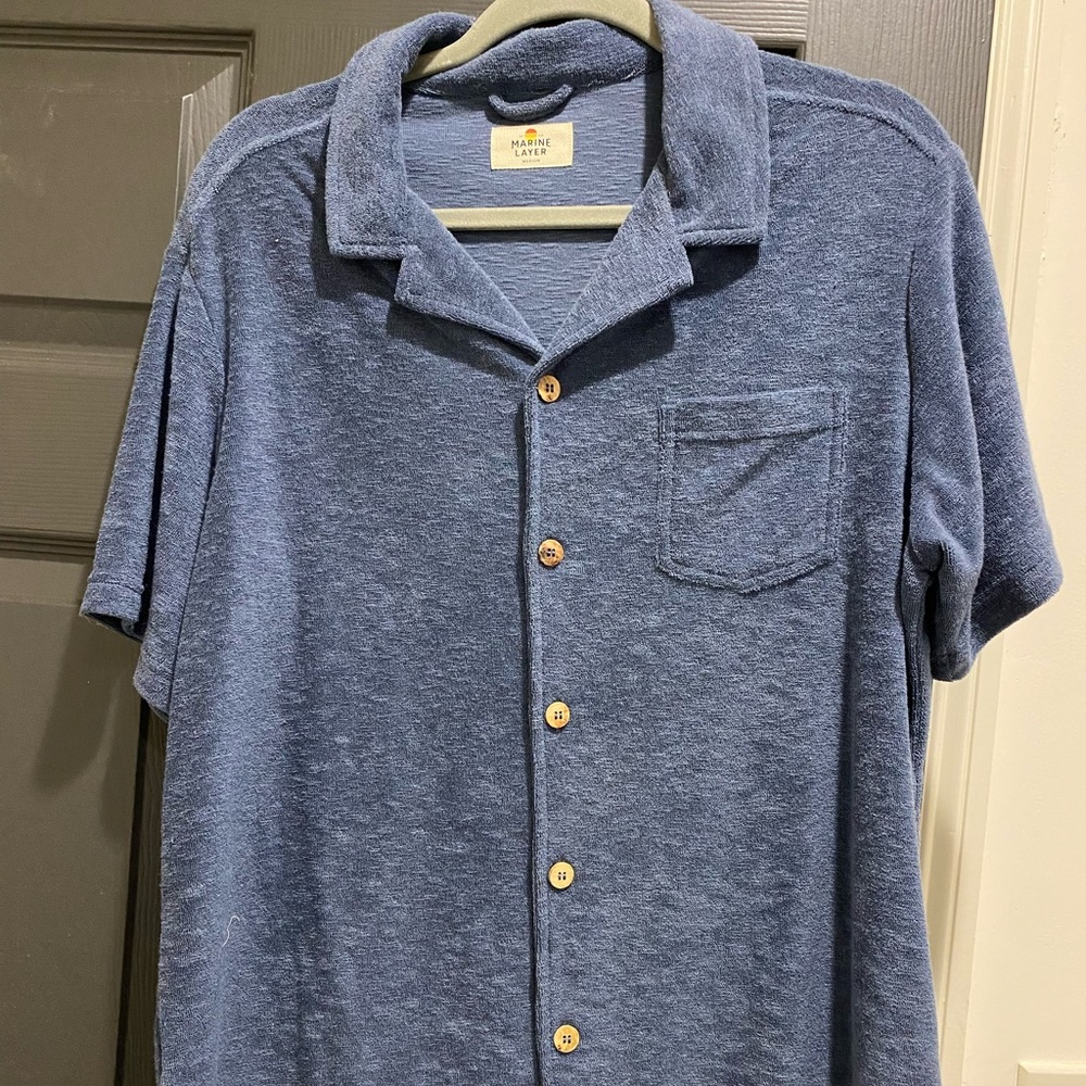 Marine layer French terry polo